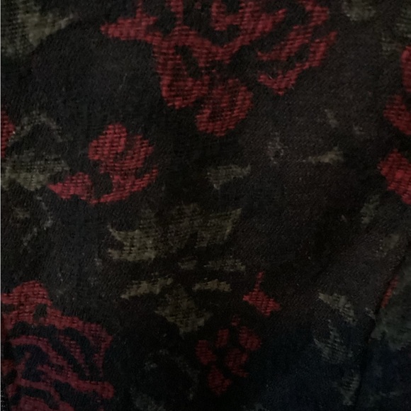 Sanctuary Black and Red Floral Bomber Jacket - Picture 5 of 7